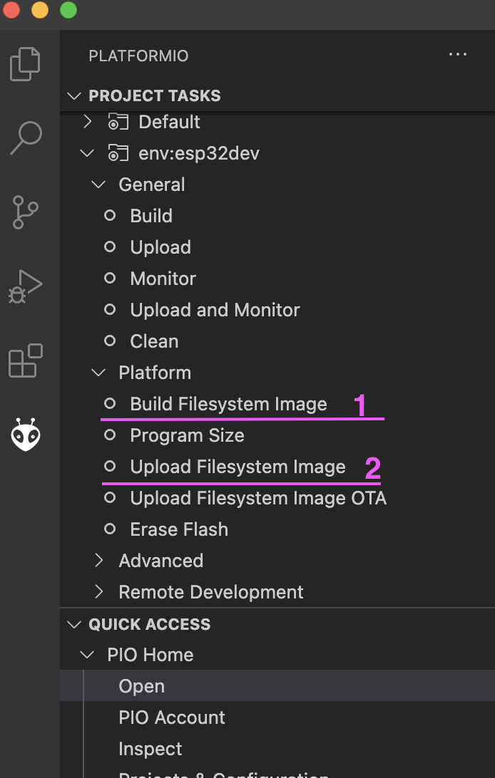 build filesystem